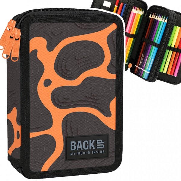 ZESTAW 3 el. Plecak szkolny młodzieżowy BackUP 26 L MAGMA (PLB5O42SET3CZ)