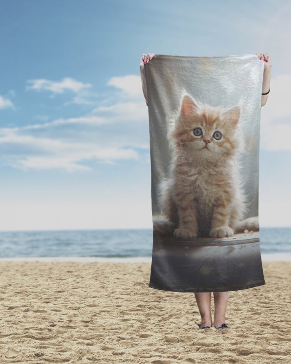 Ręcznik kąpielowy 70x140 CAT KOTEK plażowy (WZ.84)