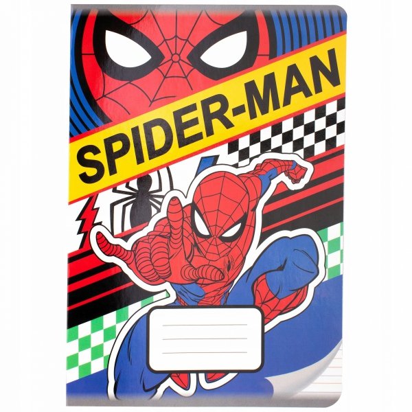 4 x Zeszyt A5 w kolorową linię 16 kartek SPIDERMAN SPIDER MAN (13792SET4CZ)