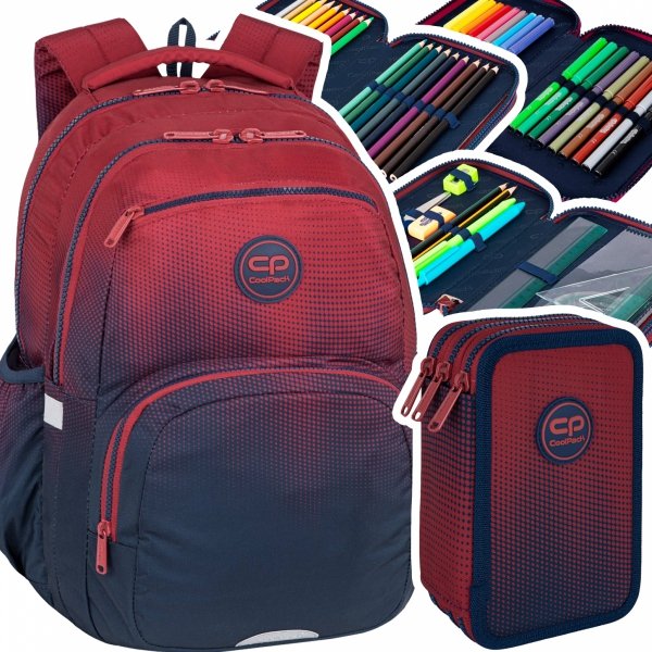 ZESTAW 2 el. Plecak CoolPack PICK  23 L granatowe ombre, GRADIENT COSTA (F099758SET2CZ)