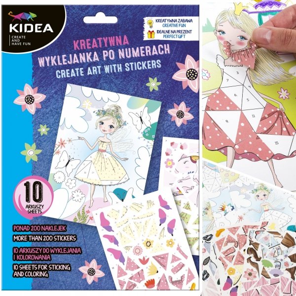 Kreatywna wyklejanka po numerach MAGICZNY ŚWIAT Kidea (KWPNBKA)