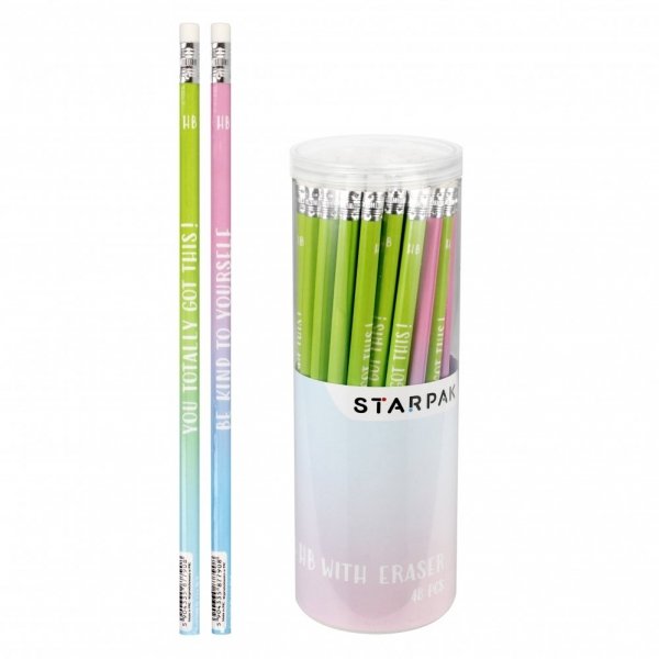 6x Ołówek z gumką do mazania HB STARPAK Ombre (512011SET6CZ)