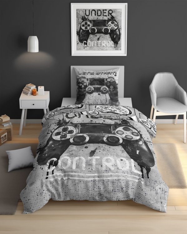 Pościel świecąca w ciemności GAME PAD Pady 140 x 200 cm komplet pościeli (5414A)