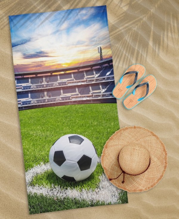 Ręcznik kąpielowy 70x140 FOOTBALL Piłka nożna plażowy (WZ.86)