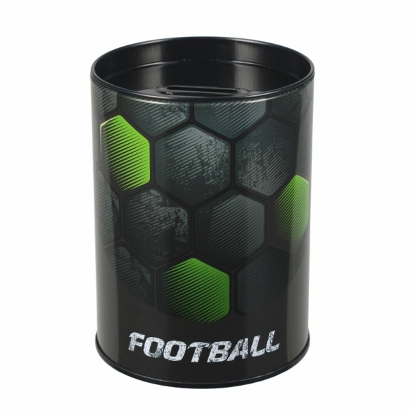 Skarbonka metalowa okrągła FOOTBALL Piłka nożna Starpak (536848)