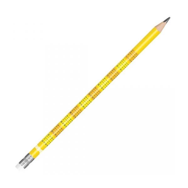 12 x Ołówek z tabliczką mnożenia B COLORINO Kids (66143ZESTAW)
