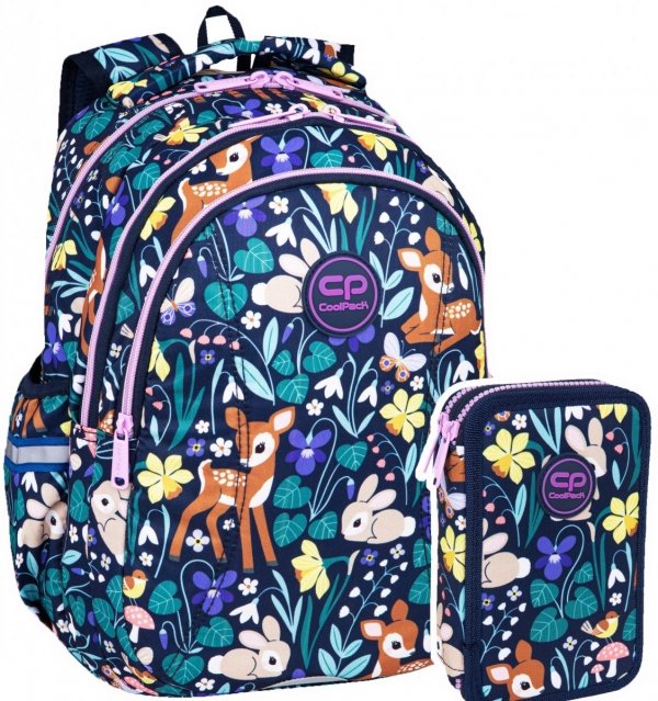 ZESTAW 2 el. Plecak wczesnoszkolny CoolPack JOY S 21L jelonek, OH MY DEER (F048664SET2CZ)