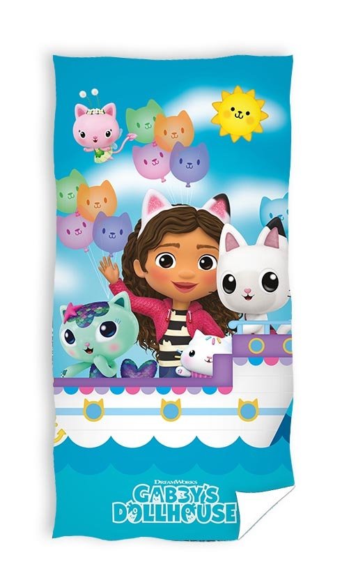 Ręcznik plażowy kąpielowy GABBY KOCI DOMEK GABI 70 x 140 cm (GDH235015)