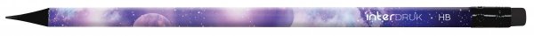 6x Ołówek z gumką HB GALAXY Kosmos Interdruk (12860SET6CZ)