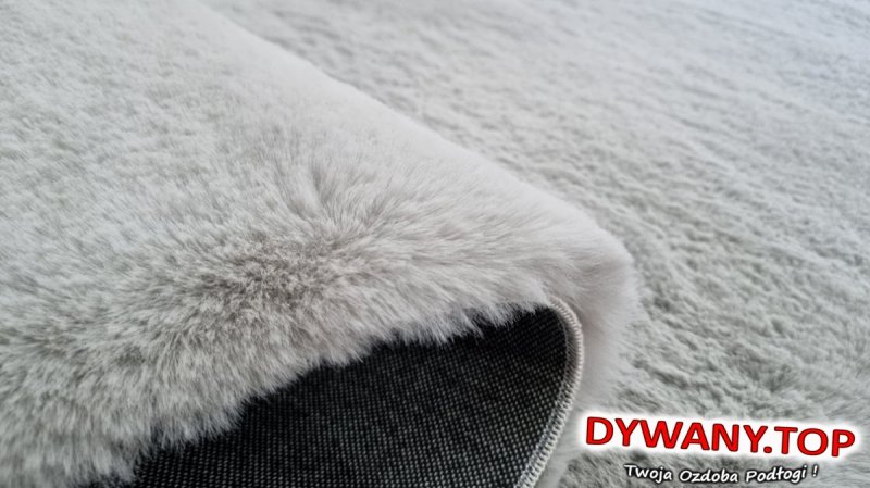 Fluffy pluszowy grey szary