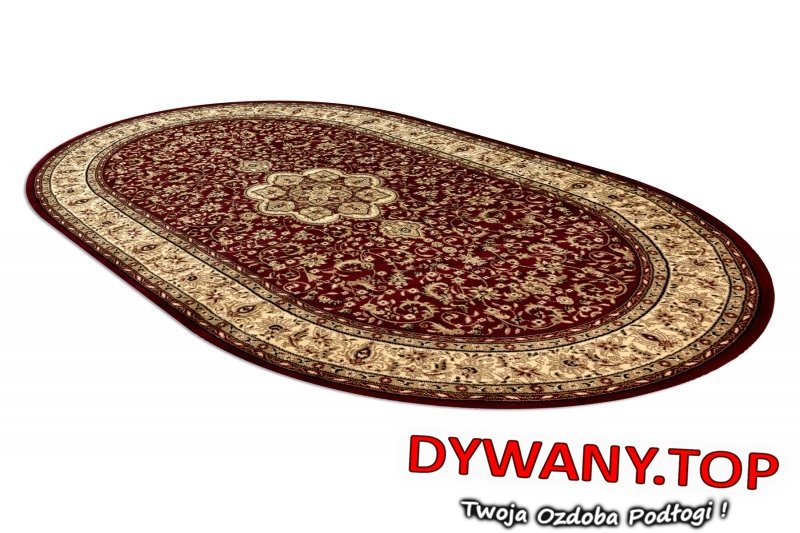 ROYAL RED rozeta klasyczny czerwony owal