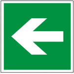  Znak kierunek drogi ewakuacyjnej 114 (P.F.)