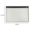 Deska kreślarska tablica tablet graficzny kalka do rysowania podświetlana LED A3