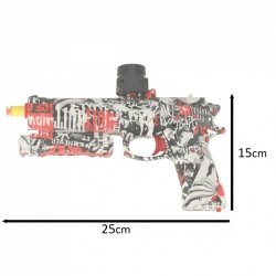 Pistolet na kulki żelowe wodne karabin zasilanie akumulatorowe USB + okulary 550szt. 7-8mm