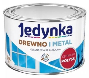 EMALIA ALKIDOWA DO DREWNA I METALU CZERWONY  0,36L
