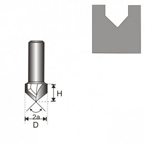 FREZ ROWKUJĄCY V T8 D25.4 H25.4 A90ST