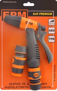 ZRASZACZ PISTOLETOWY PLASTIKOWY + 3 ZŁĄCZKI TPR