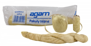 PAKUŁY LNIANE W SZPULI 8 DKG