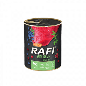 Rafi z dziczyzną, borówką i żurawiną 800 g