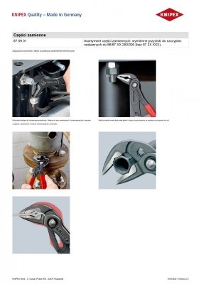 SZCZYPCE DO RUR COBRA  Z WYDŁUŻONĄ SZCĘKĄ 250MM