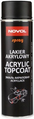 SPRAY ACRYL TOPCOAT CZARNY MAT 500 ML