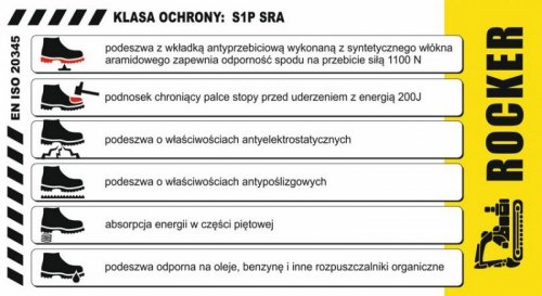 PÓŁBUTY BEZPIECZNE VERDE S1P SRA ROZMIAR 47