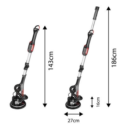 SZLIFIERKA DO GIPSU 800W , 225MM/215 MM, LED