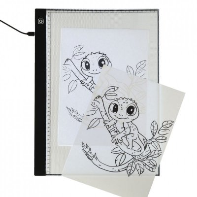 Deska kreślarska tablica tablet graficzny kalka do rysowania podświetlana LED A3