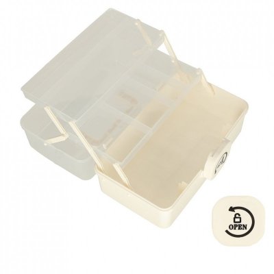 Organizer na leki pojemnik pudełko kasetka apteczka duży XXL na zamek skrzynka 34x19x22,5cm