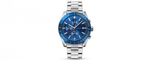 Zegarek Męski Giewont PrimeChrono GW8620-2 Chronograf Silver/Blue