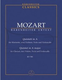 Mozart Wolfgang  Amadeus: Quintett in A  KV 581: kwintet klarnetowy: mała partytura studencka