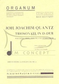 QUANTZ Joachim: Triosonate D-dur, Partytura + głosy