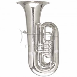 MELTON MEINL WESTON tuba B Fafner 195-S, 5/4, 4 wentyle obrotowe, posrebrzana, z futerałem typu gigbag