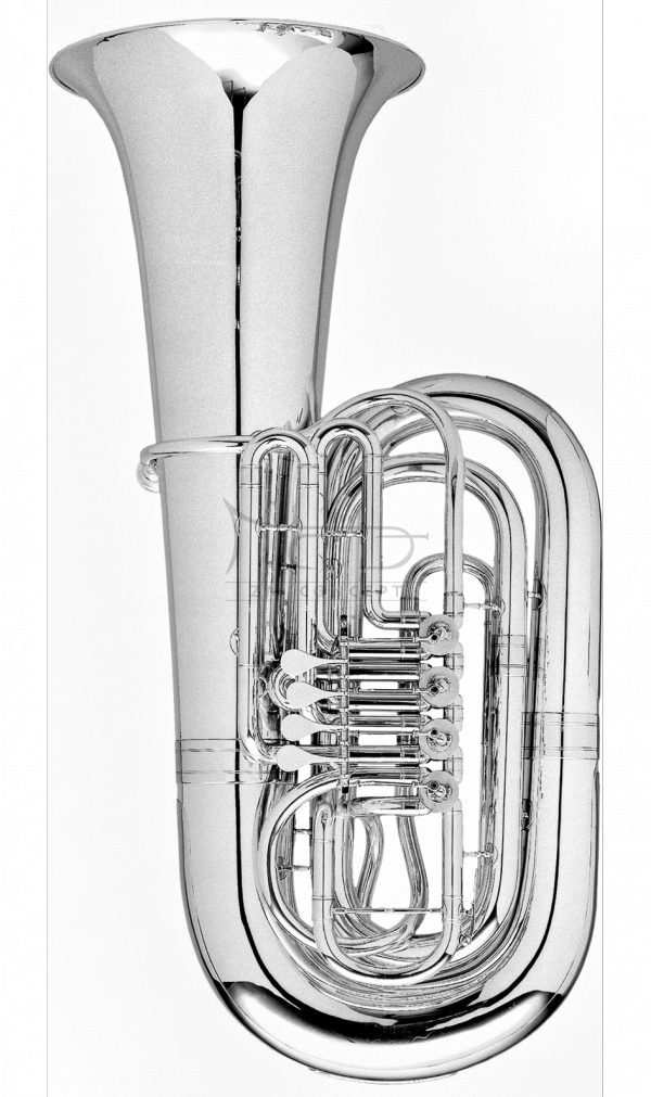 MELTON MEINL WESTON tuba B &quot;Original&quot; 197/2-S SPECIAL MODEL, 5/4, hand-made, 5 wentyli obrotowych, posrebrzana, z futerałem typu gigbag - specjaln zamówenie