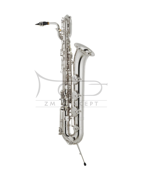 YAMAHA saksofon barytonowy Eb YBS-82S custom, posrebrzany, z futerałem