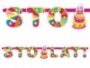Kurtyna Party Kwadraty, srebrny, 100x200cm (1 karton / 100 szt.)