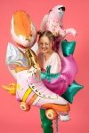 Balon foliowy Wrotka, 74x51cm, mix