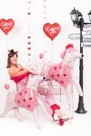 Balon foliowy Serce ''I love you'', 45 cm, mix