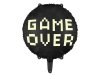 Balon foliowy Game over, 45 cm, czarny (1 karton / 50 szt.)