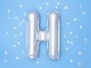 Balon foliowy Litera ''H'', 35cm, srebrny
