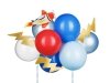 Balonowy topper na tort Samolot, mix, 29 cm