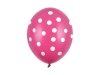 Balony 30cm, Kropki, Pastel Hot Pink (1 op. / 6 szt.)