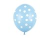 Balony 30cm, Kropki, Pastel Baby Blue (1 op. / 6 szt.)
