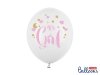 Balony 30cm, It's a Girl, P. Pure White (1 op. / 6 szt.)