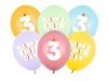 Balony 30 cm, 3, mix (1 op. / 6 szt.)