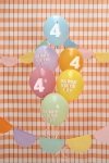 Balony 30 cm, 4, mix (1 op. / 6 szt.)