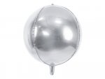 Balon foliowy Kula, 40cm, srebrny