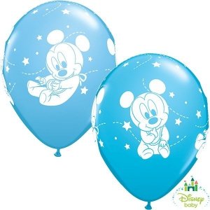 Balon QL 11'' Baby Mickey Gwiazdki pastel 1 szt.