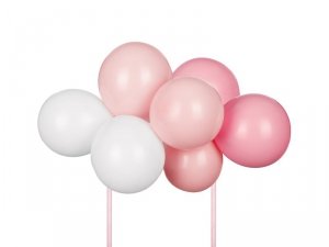 Balonowy topper na tort, różowy,  29 cm