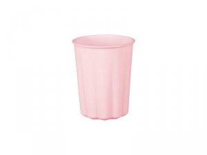 Kubeczki plastikowe Falbanka, 220 ml, różowy (1 karton / 24 op.) (1 op. / 4 szt.)